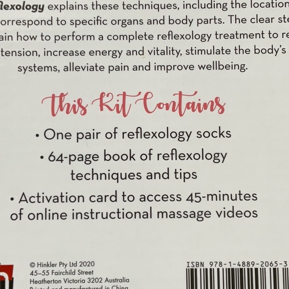 reflexology kits includes 64 a page tutorial, and Reflexology socks - Picture 3 of 4